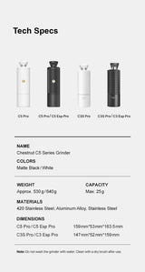 Timemore C5 Pro Manual Coffee Grinder